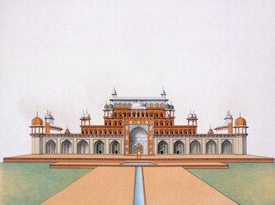 Mausoleum of Akbar the Great at Sekandra by German School