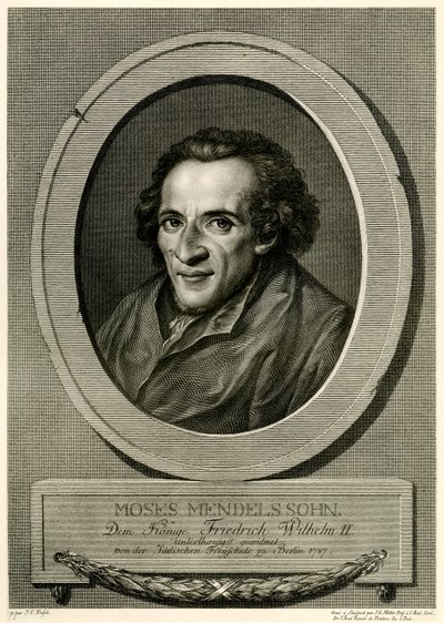 Moses Mendelssohn by German School