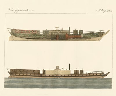 North American Steamboat Trade by German School