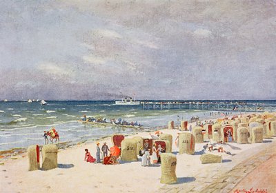 On the Beach on Norderney by German School