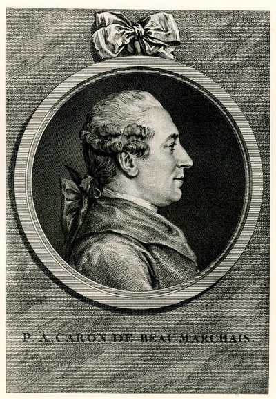 Pierre Augustin Caron de Beaumarchais by German School