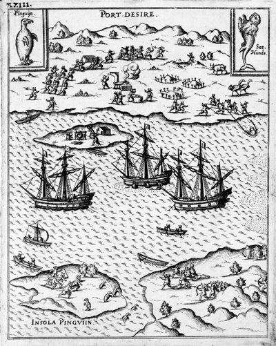 Port Desire, 1626 by German School