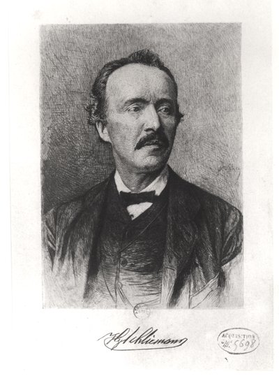 Portrait of Heinrich Schliemann by German School