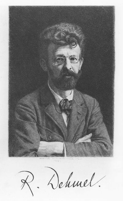 Richard Dehmel by German School