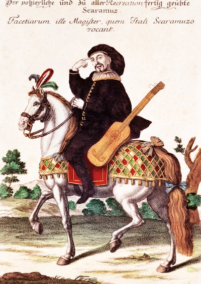 Scaramouche on Horseback by German School