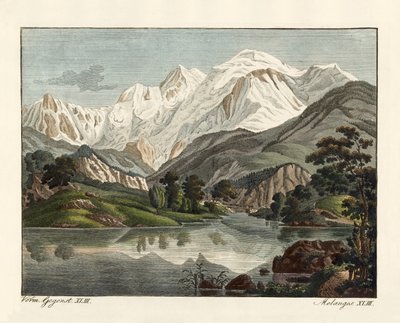 Snowy Mountains by German School