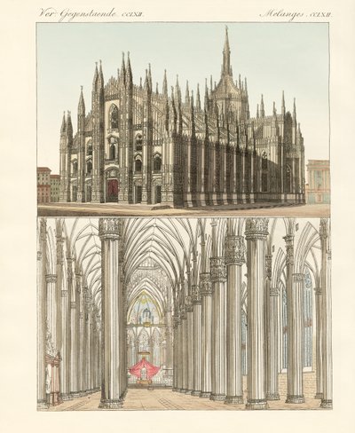 The Cathedral of Milan by German School