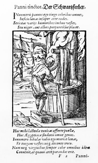The Cloth Dyer, published by Hartman Schopper by German School