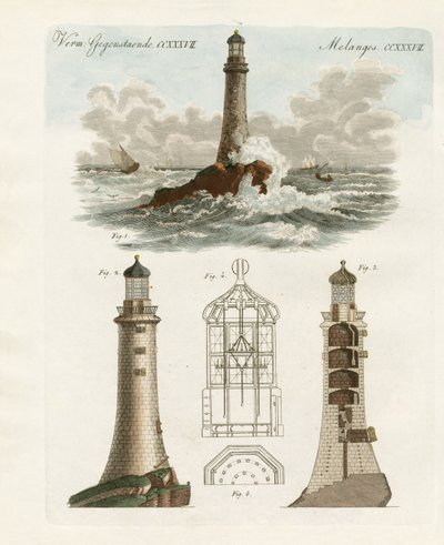 The Eddystone Lighthouse by German School