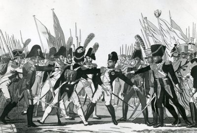 The End of Napoleon as Emperor by German School