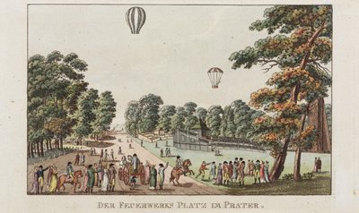 The Fireworks Place, Prater, c.1802 by German School