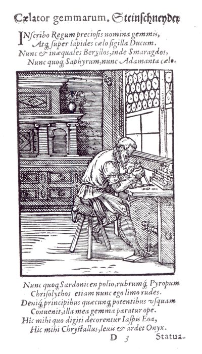 The Gem Engraver by German School