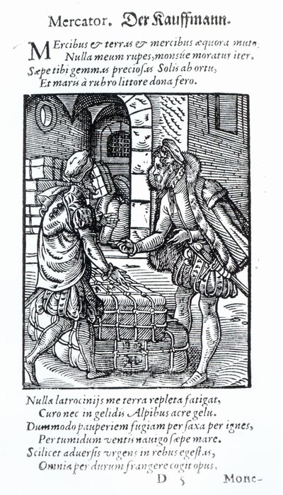 The Merchant, published by Hartman Schopper by German School