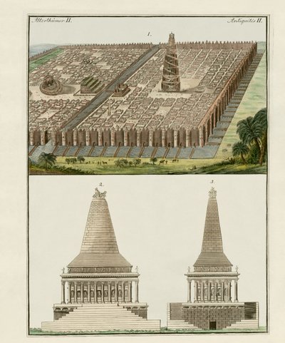 The Seven Wonders of the World by German School