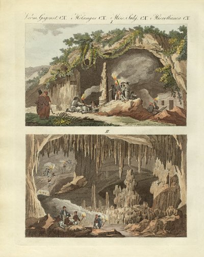 The Cave of Antiparos by German School