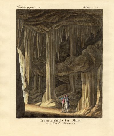 The Limestone Caves by German School