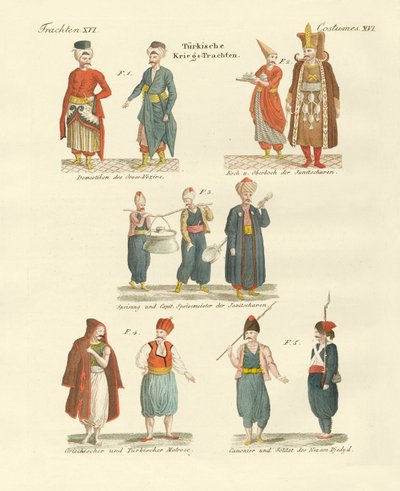 Turkish National Costumes by German School