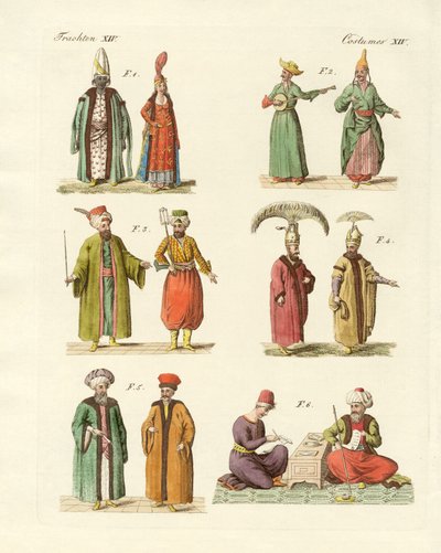 Turkish National Costumes by German School