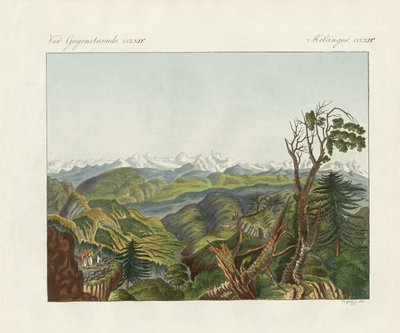 Two Views of the Himalayas by German School