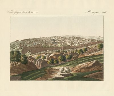 View of Jerusalem by German School