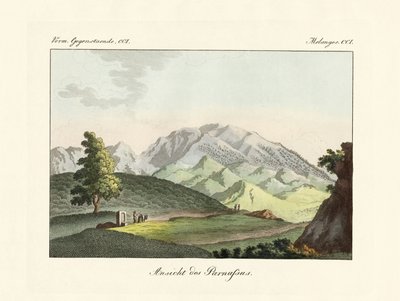 View of the Parnassus in Greece by German School