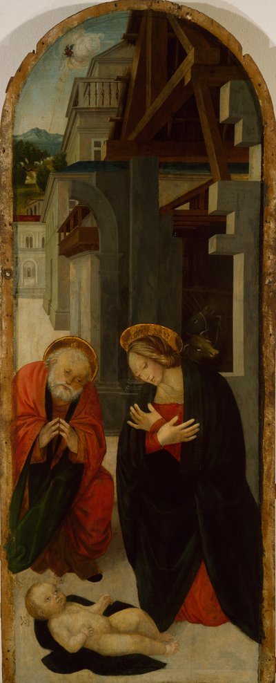 Adoration of Infant Jesus by Gerolamo Giovenone