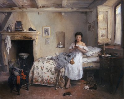 Doleful Premonition by Gerolamo Induno