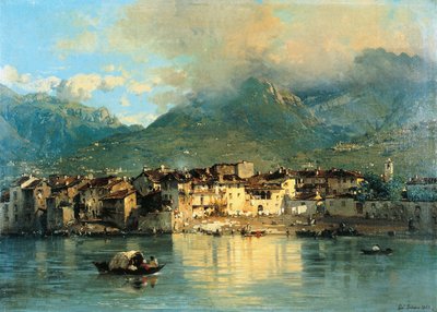 Pescarenico by Gerolamo Induno