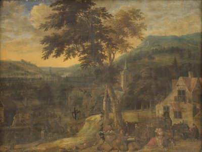 A Village Celebration by Gerrit Battem