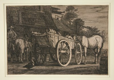 The Four-Wheeled Cart by Gerrit Claesz Bleker