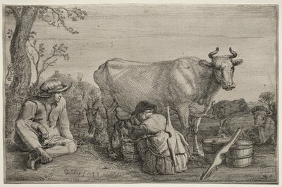The Milkmaid by Gerrit Claesz. Bleker