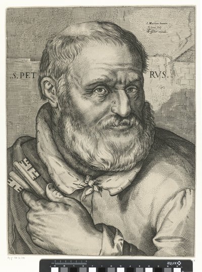 Apostle Peter (S. Petrvs) by Gerrit Gauw