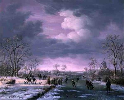 Winter Landscape by Gerrit Hendrik Gobell