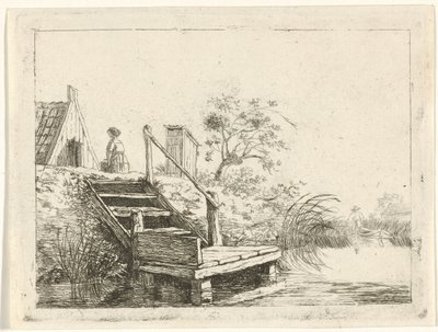 Stairs by the Water by Gerrit Lamberts