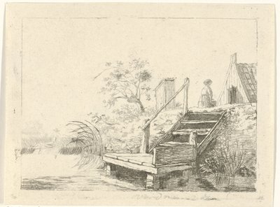 Stairs by the Water by Gerrit Lamberts