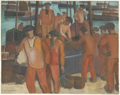 Port of Douarnenez by Gerrit van Blaaderen