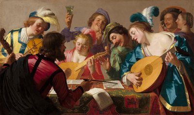 The Concert, 1623 by Gerrit van Honthorst