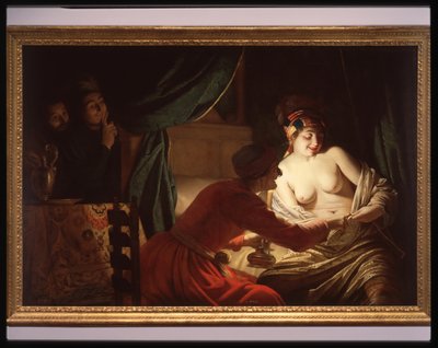 The Flea Hunt by Gerrit van Honthorst