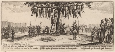 The Hanging by Gerrit van Schagen after Jacques Callot