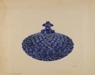 Covered Butter Dish, c. 1936 by Gertrude Lemberg
