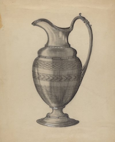 Pewter Pitcher by Gertrude Schmidt