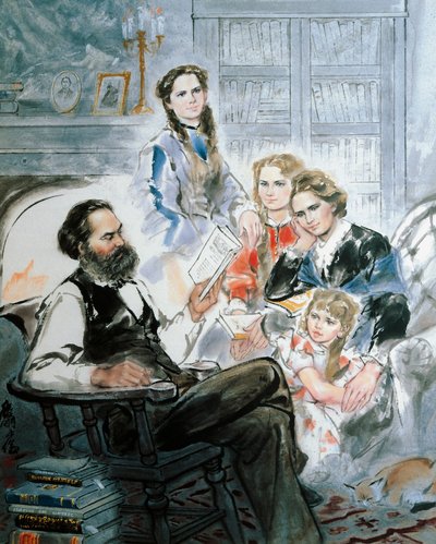 Karl Marx and His Family by Ghan Zen Mon