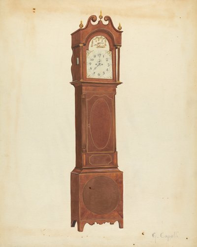 Grandfather Clock by Giacinto Capelli