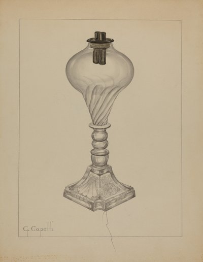 Lamp, c. 1937 by Giacinto Capelli