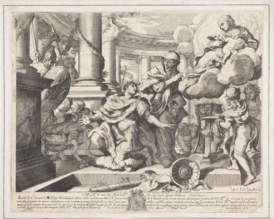 Emperor Augustus and the Tiburtine Sibyl by Giacomo Barri