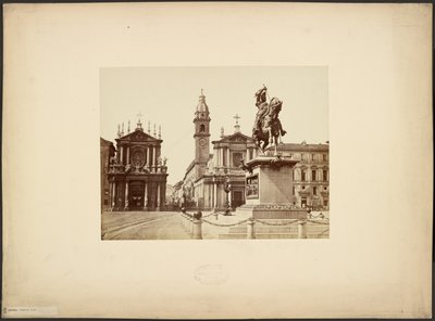 Turin. Piazza San Carlo by Giacomo Brogi
