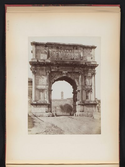 Arch of Titus in Rome, Italy by Giacomo Brogi