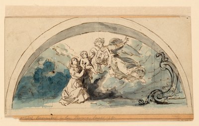Design for a Lunette by Giacomo Casa