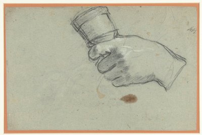 A Hand Holding a Bell by Giacomo Cavedone