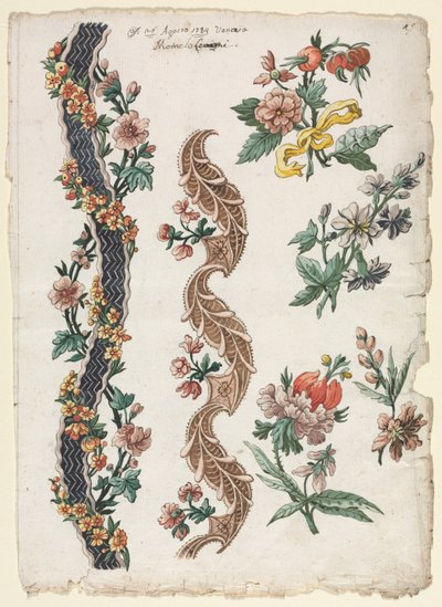 Floral Designs and Floral Bands by Giacomo Cavenezia